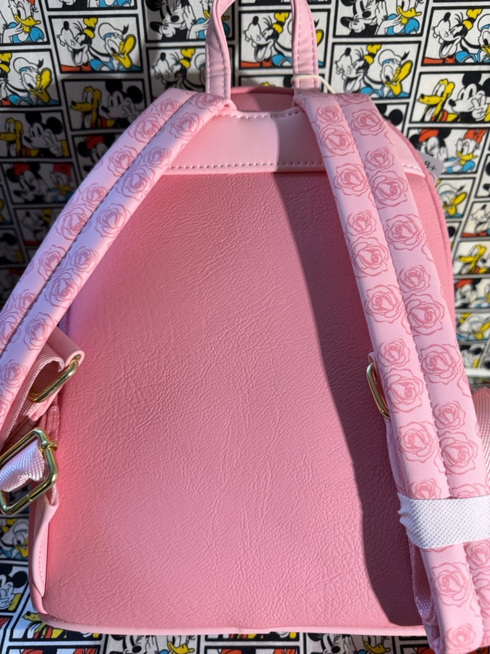 Loungefly Disney Princess Beauty and the Beast Pink 3D Roses Mini Backpack 2025 - Picture 10 of 12